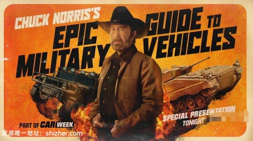 美国纪录片《军用车辆指南 Chuck Norris's Epic Guide to Military Vehicles 2019》英语中英双字 无水印纯净版 1080P/MKV/2.58G 军用车 辆